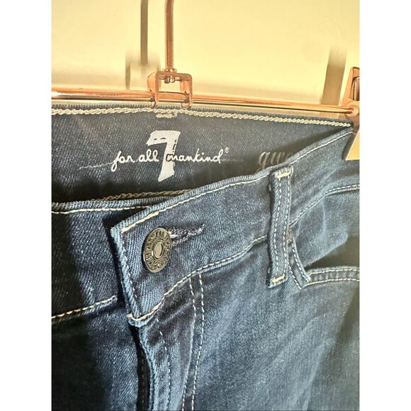7 For All Mankind Gwenevere Dark Wash Skinny Jeans Size 30 - Picture 2 of 6